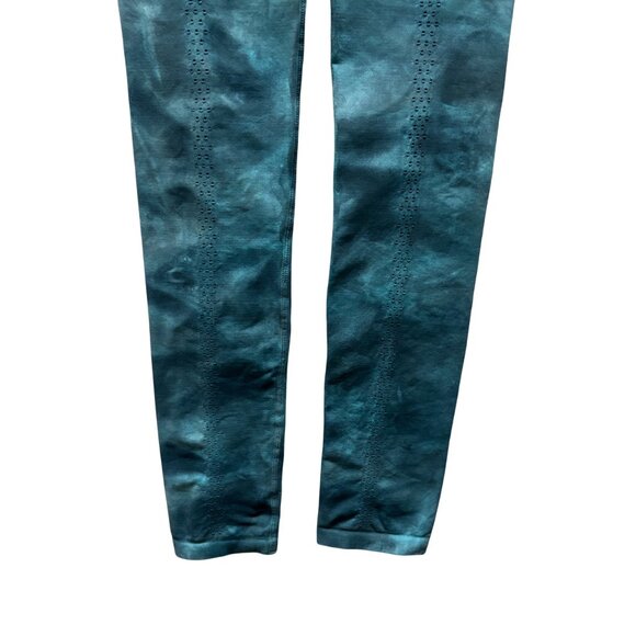 Free People Womens Good Karma Tie Dye Yoga Leggings Blue Peacock Size XS/S - Picture 7 of 8